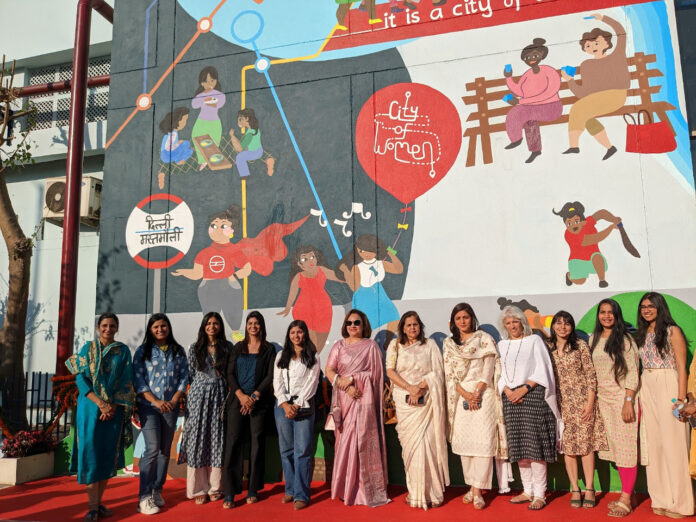 'Delhi - A City of Women'- Vedica Foundation & Delhi Metro inaugurate a mural on women empowerment at Dwarka Sec -14 Metro Station