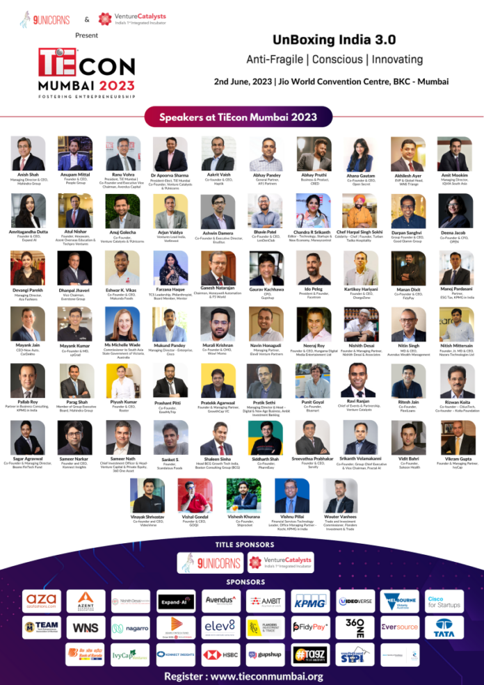 Speakers at TiEcon Mumbai 2023