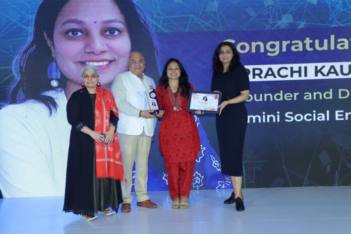 Prachi Kaushik Receives Prestigious Social Women Entrepreneur Award for Transformative Work in Menstrual Hygiene Management