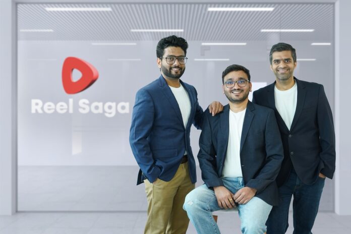 ReelSaga Co Founders L-R - Shubh Bansal , Shanu Vivek,Ritesh Pandey