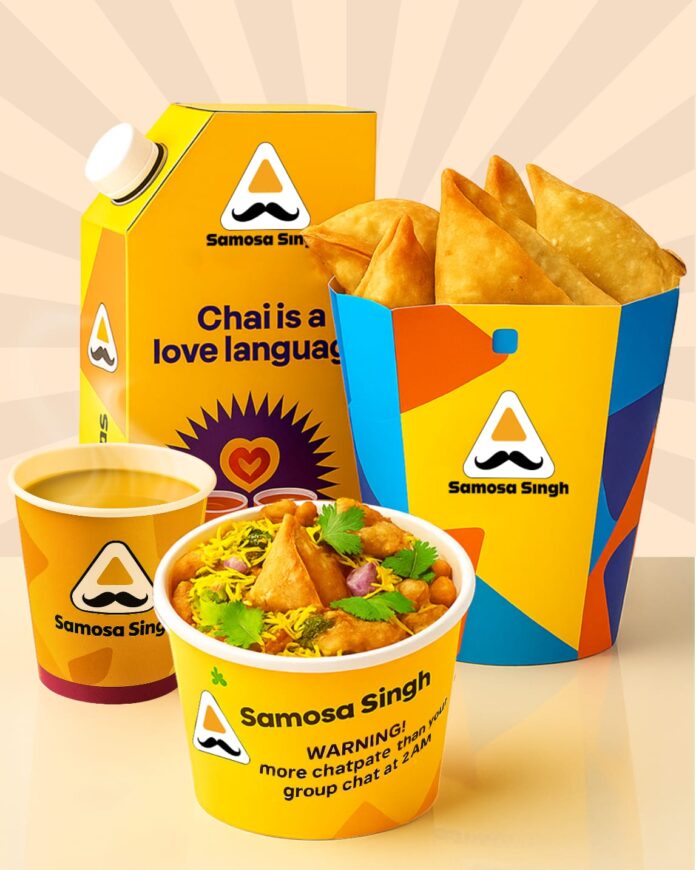 Samosa Singh New Packaging and Logo
