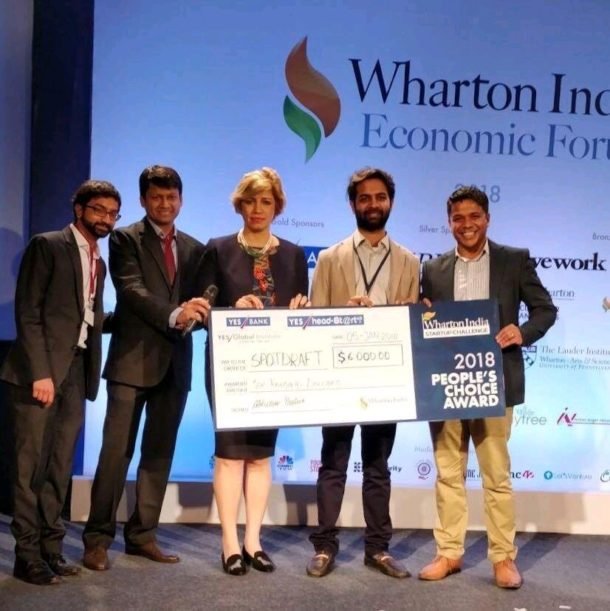 SpotDraft bags the People’s Choice Award at The Wharton India Economic Forum - Startup Challenge