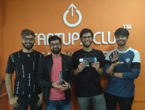 L-R Palash Pandey, Nishant Gupta, founders of Renaura Wellness and Adarsh Warrier, Abhishek Satish, founders of Vicara