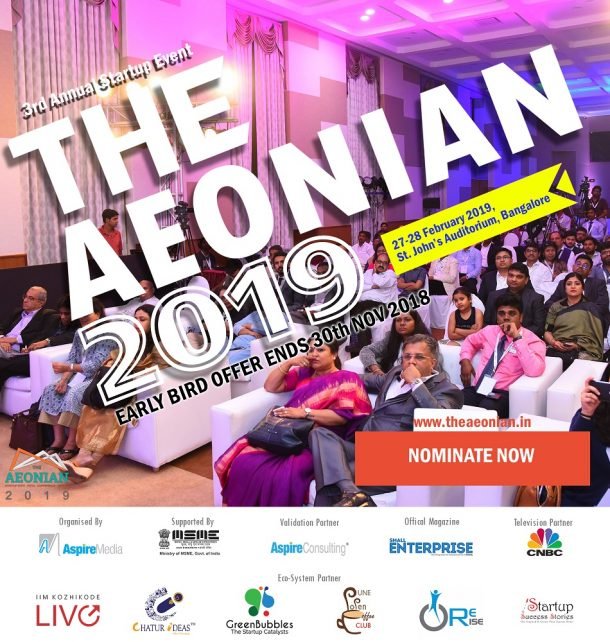 Aspire Media to Organise “The AEONIAN 2019” – An Annual Startup Summit on 27 – 28th February 2019