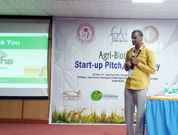 "First Best Award winning Startup Pitch of the Day", Co-founder of BODHA Mr. Akkineni Rama Prasad