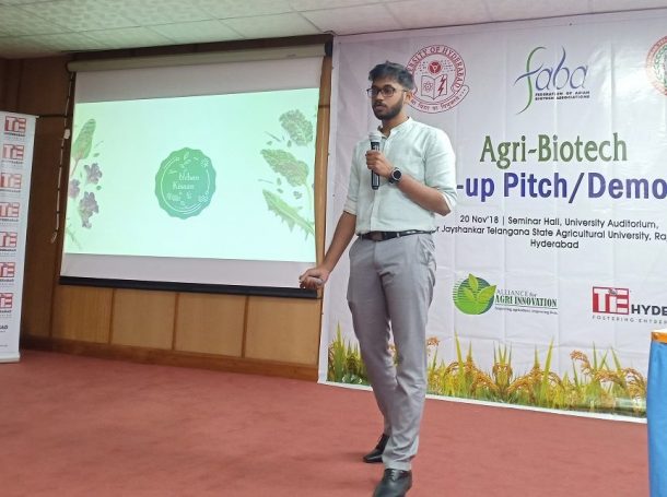 Third Best Best Award winning Startup Pitch of the Day, Founder of URBANKISAAN Hydrotech