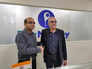 Mr. Anand Kumar Bajaj, Founder of PayNearby, and Yazid Chir President of Be-Bound