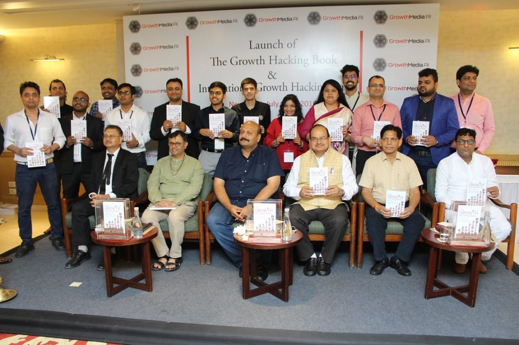 ‘The Growth Hacking Book’ Launched for Start-ups and Entrepreneurs’ Dr. Unnat Pandit - Director, Niti Aayog Along With Prominent Dignitaries and Authors at the Book Launch of Growth Hacking Book