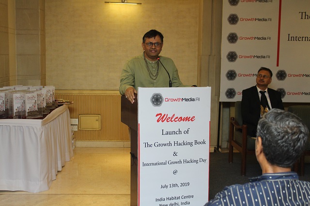 Dr. Unnat Pandit, Director, Niti Aayog at the Launch of Growth Hacking Book