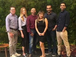 From left to right - Timothy Carey, Liz Snower, Amit Gupta, Audrey Wu, A...