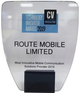 Route Mobile Limited awarded ‘Most Innovative Mobile Communication Solutions Provider 2019’