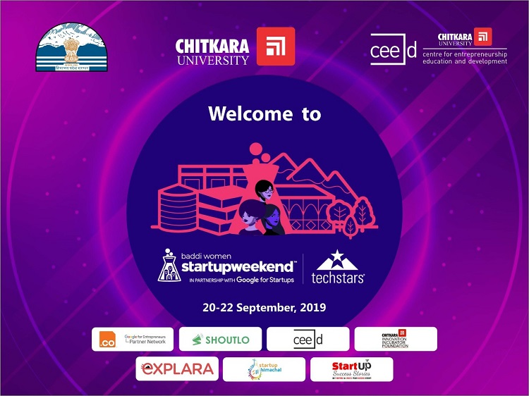 Chitkara University to Organise Startup Weekend Baddi on 20th-23rd September 2019
