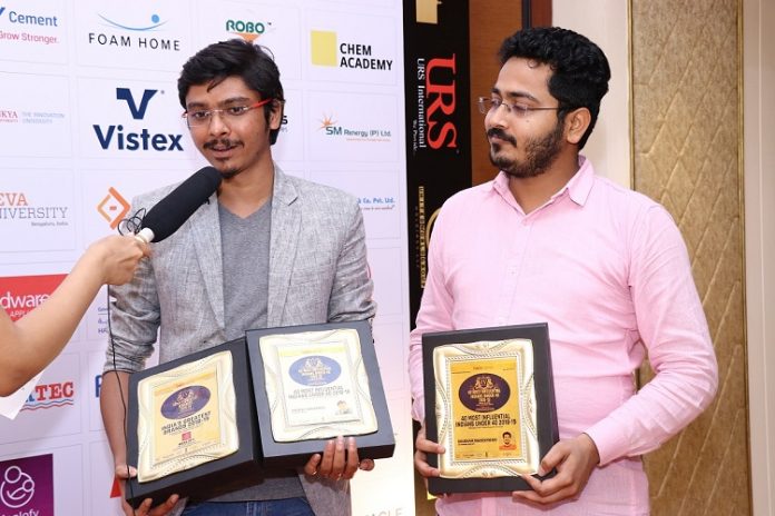 Healofy Founders Gaurav and Shubham with Awards