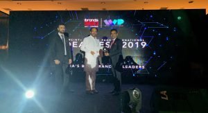 Union Minister of State for Home Affairs, Hon. Kisan Reddy presenting the award to Kailash Desai, MD, Endress+Hauser India