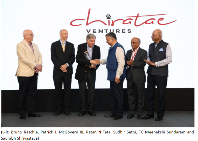 Chiratae Ventures felicitates Mr. Ratan N Tata with the Chiratae Ventures Patrick J. McGovern Lifetime Achievement Award 2019