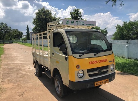 India's first Electric LCV retrofitted by E-trio