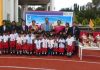Tiny Tots excelling at the Sports day Celebration at Bangalore International Academy Whitefield with Chairman, Management and Teacher