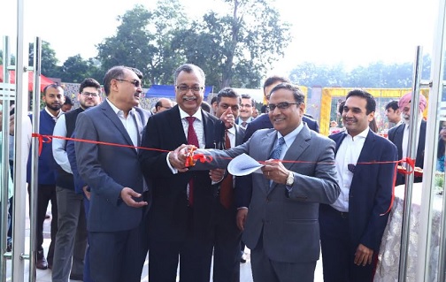 Dr. Indu Bhushan, CEO, NHA and Dr. Sudarshan Ballal, President, NATHEALTH with their Team during the inaugural session of NHA-NATHEALTH Startup Carnival in New Delhi on Friday