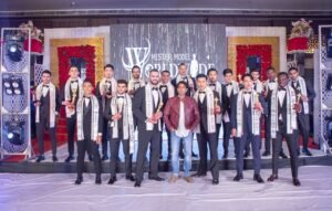 Dr. Anuj Choudhary, Founder, Anihac Pharma with runner up of Mister Modeo World Wide