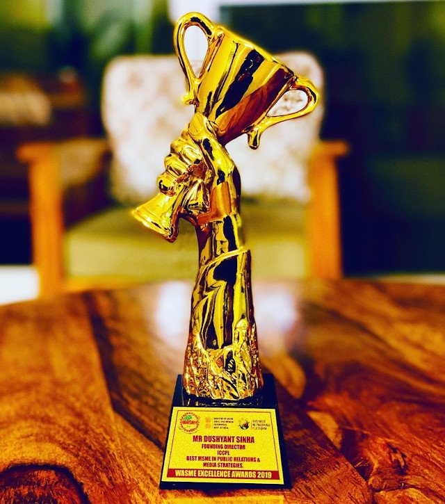ICCPL, India’s Leading Public Relations Agency Wins the Coveted WASME Excellency Award 2019