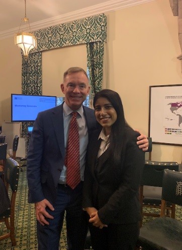 Kajri Babbar with MP Chris Bryant