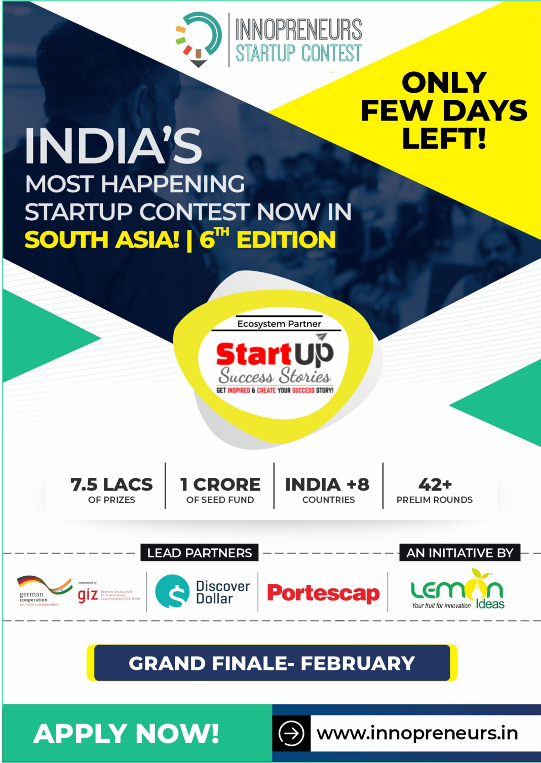Innopreneurs International Startup Contest 2020 by Lemon Ideas Innopreneurs International Startup Contest 2020 by Lemon Ideas