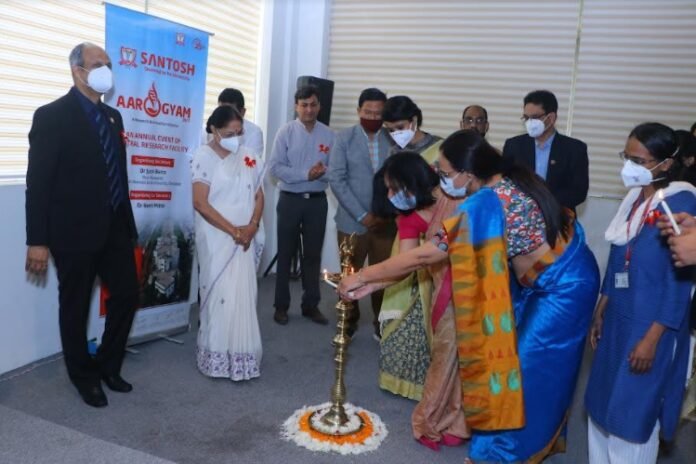 The-inaugural-ceremony-at-Santosh-Deemed-to-be-Universitys-research-and-innovation-initiative-Aarogyam