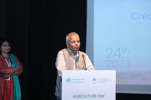 Agriculture Day Event, Dr. Gururaj Desh Deshpande, Co- Founder, Deshpande Foundation