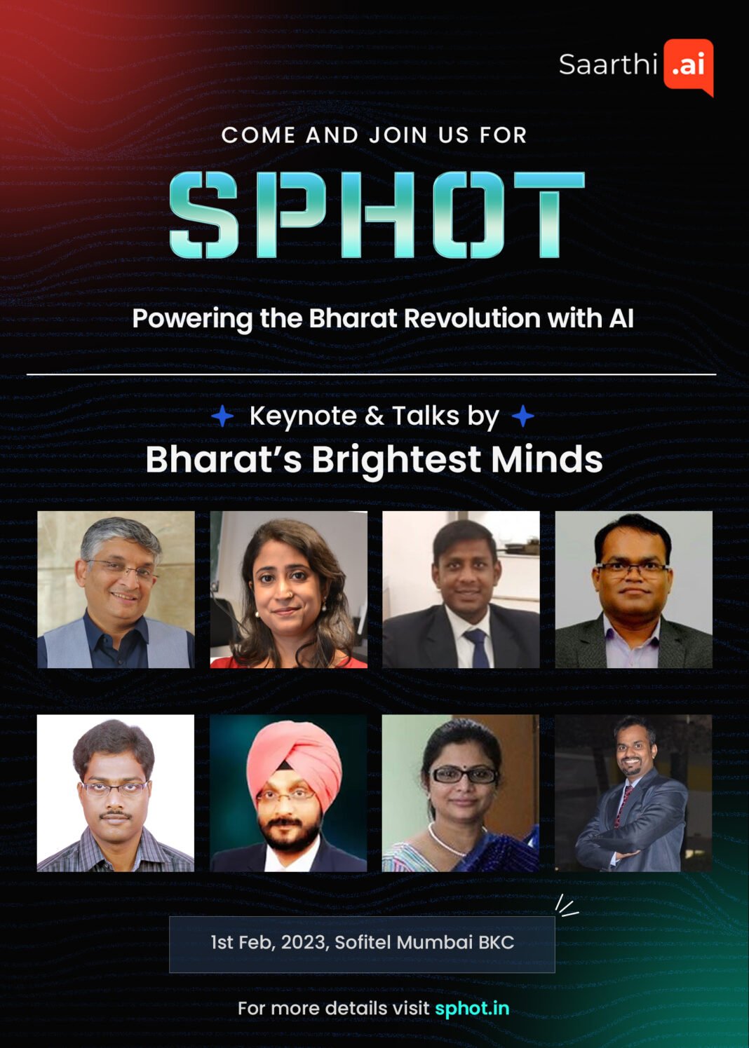 Saarthi.ai presents Sphot’23: The AI-BizTech Conference of the Year on 1st Feb, 2023 Communication AI Leader Saarthi.ai to Host Sphot’23 – An AI-BizTech Conference on 1st Feb