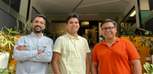 Giga Fun Studios L-R Rahul Shekhar, Rahul Daga, and Krishnendu Mukherjee
