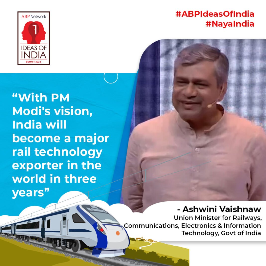 Union Minister Ashwini Vaishnaw outlines PM Modi’s vision for India as top rail tech exporter in three years Ashwini Vaishnaw, Union Minister for Railways, Communications, Electronics & Information Technology