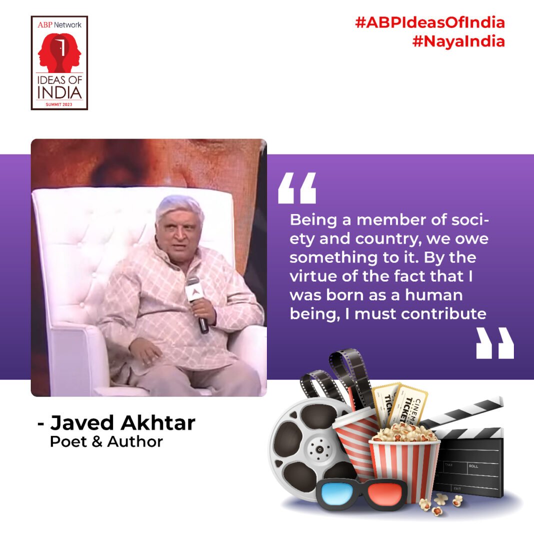 “Pakistani youth wishes to have good relationships with India” says Javed Akhtar Javed Akhtar - Poet & Author