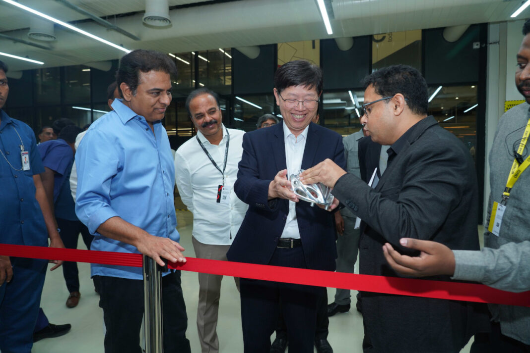Foxconn Chairman Young Liu inaugurates T-Works, India’s largest Hardware Prototyping Centre, in Hyderabad