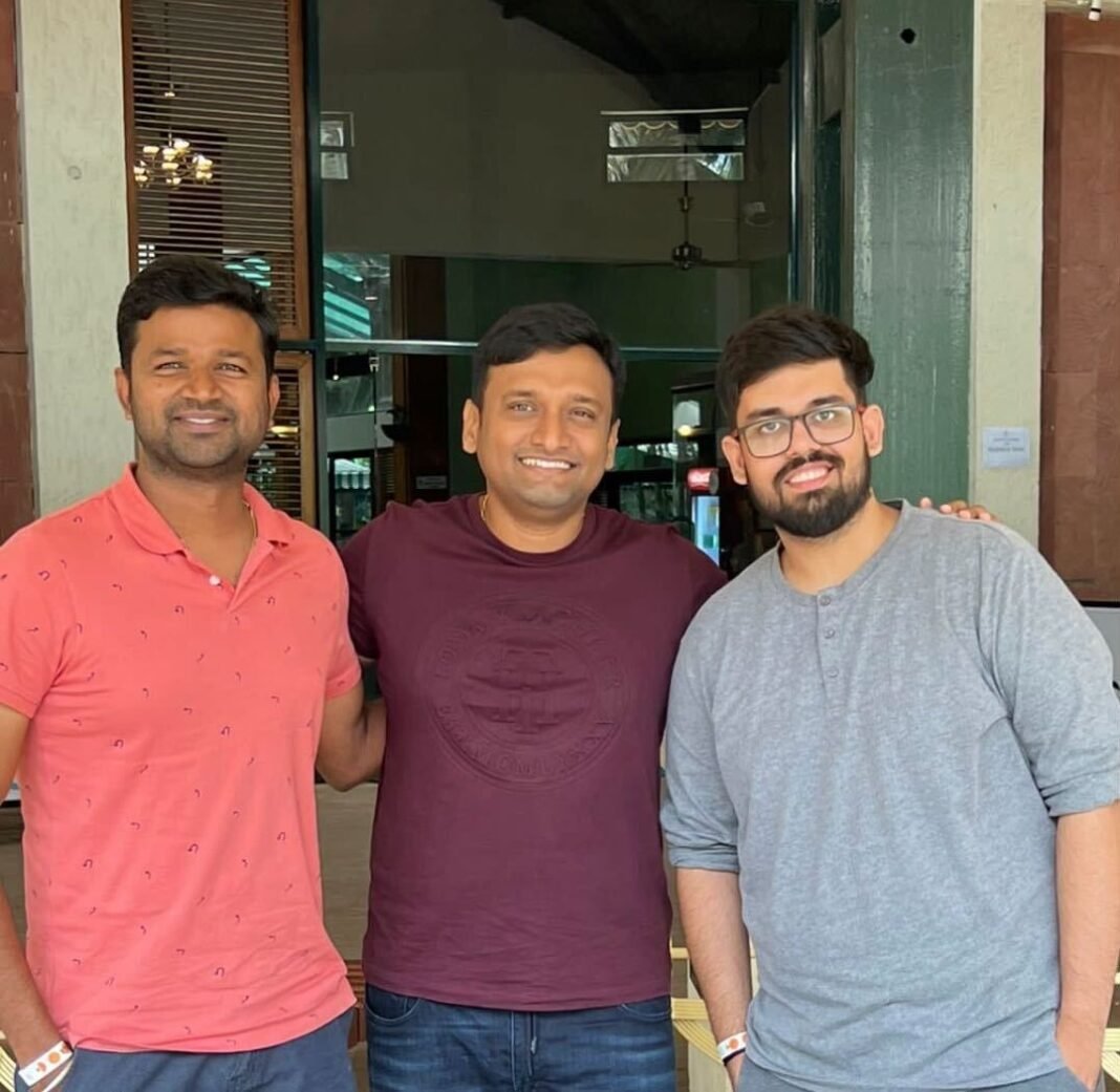 Iconic fashion creator Masoom Minawala invests in Fashion Platform STUMBL L-R 'Ayyappan Lakshmanan, Maruthy Ramgandhi, Abhishekk Handa'