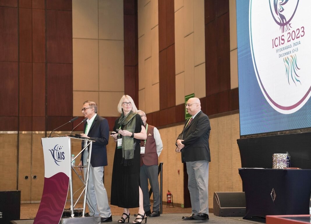 ICIS 2023 Makes History in Hyderabad: Global Confluence of Minds in AI and Digital Innovation Co-Chairs of ICIS 2023 at the inaugural address in Hyderabad