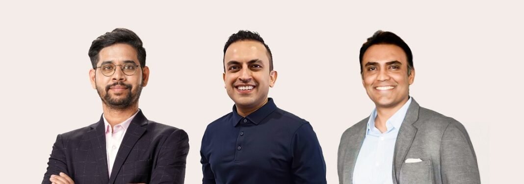 M2P Fintech Enhances Digital Banking Arsenal with Goals101 Acquisition From left to right - Madhusudanan R, Visham Sikand and Milan Naik