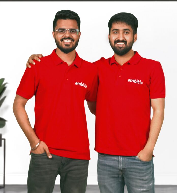 Ambitio Co-founders Vikrant Shivalik and Dirghayu Kaushik - L to R