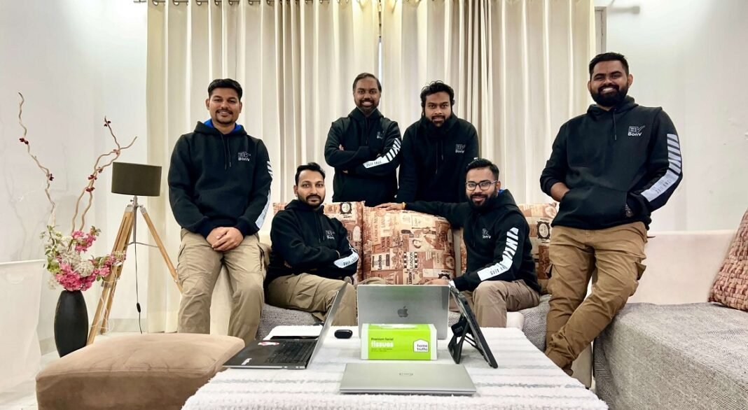 Aerial Logistics Drone Startup BonV Aero Secures INR 6 Crore Funding Round Led by Inflection Point Ventures L to R - Abinash Sahoo, Satyabrata Satapathy, Umang Rathi, Sultan Khan, Gaurav Achha, Rahul Kumar - BonV Aero Team