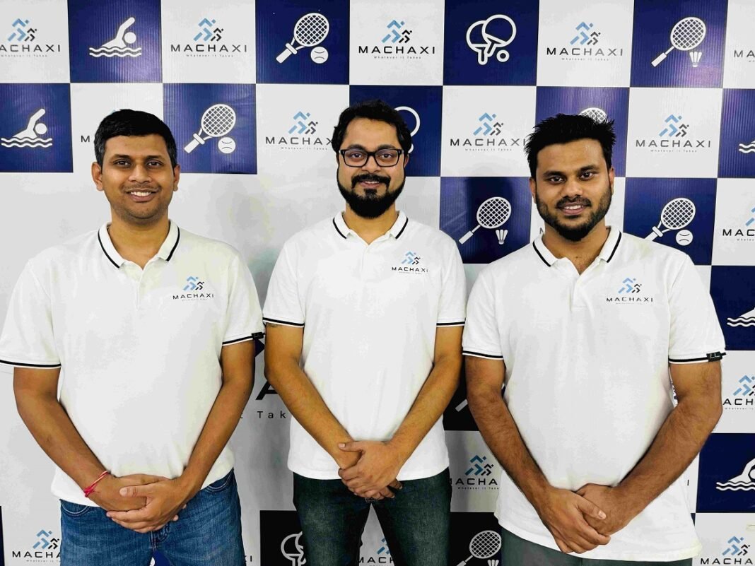 Sports Tech startup Machaxi raises INR 4.8 Crore in Pre Series A Round led by Inflection Point Ventures L-R Pratish Raj, Co-founder & CEO, Ashish Anand, Co-founder & COO,Tushar Raj, Co-founder & CTO, Machaxi