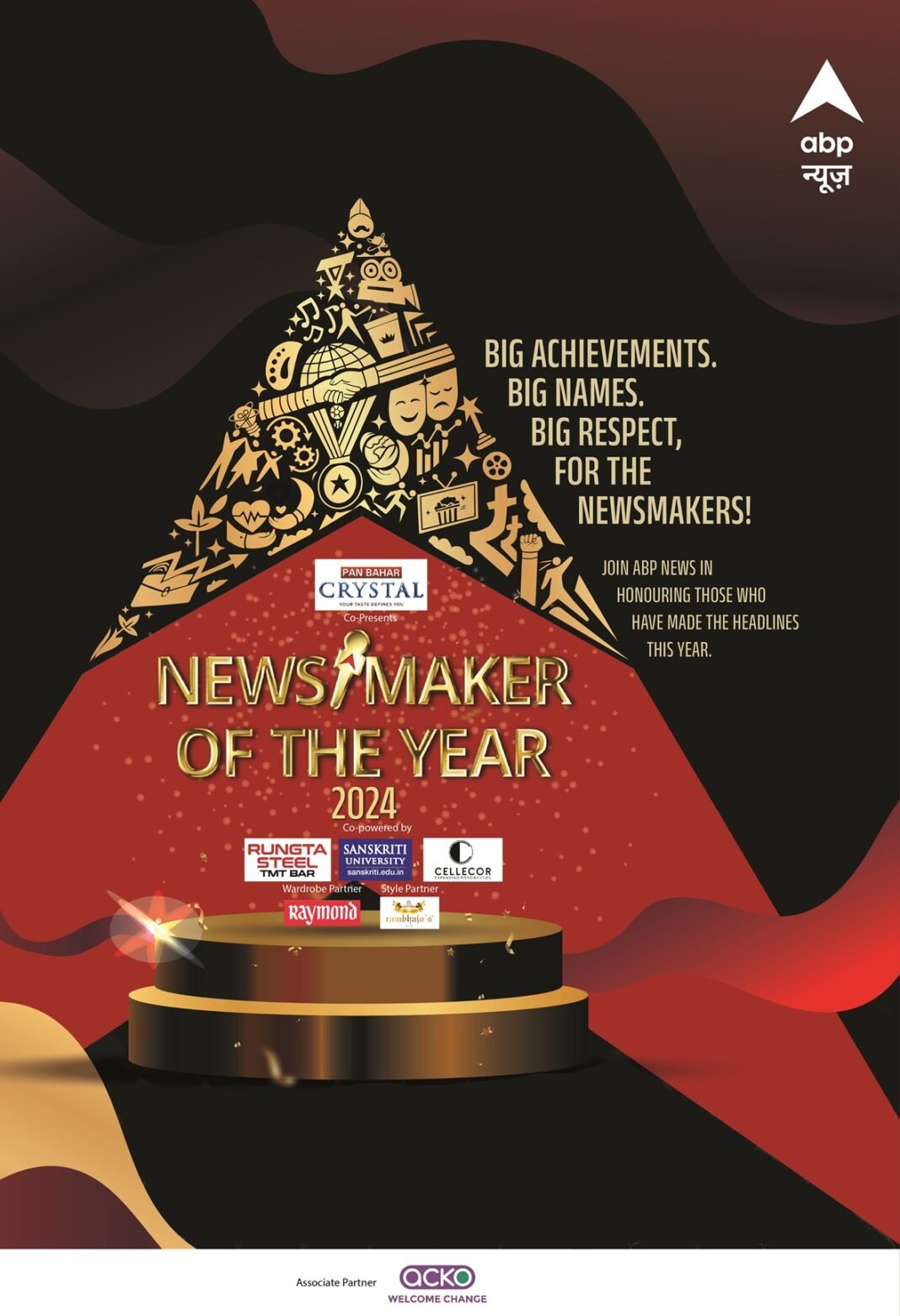 ABP News Celebrates 2024’s Changemakers at Inaugural ‘Newsmaker of the Year Awards’ ABP News honours 2024 Changemakers at inaugural edition of ‘Newsmaker of the Year Awards’