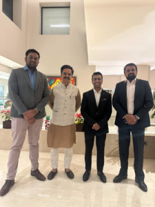 Amol Bansal, Founder of MyGold, Girish Vasudev Kulkarni, Founder of Temple Connect, Harshit Gupta, Head, Digital Consumer Business, MMTC-PAMP and Gagan Bhai, Executive Board Member & SVP, MMTC-PAMP