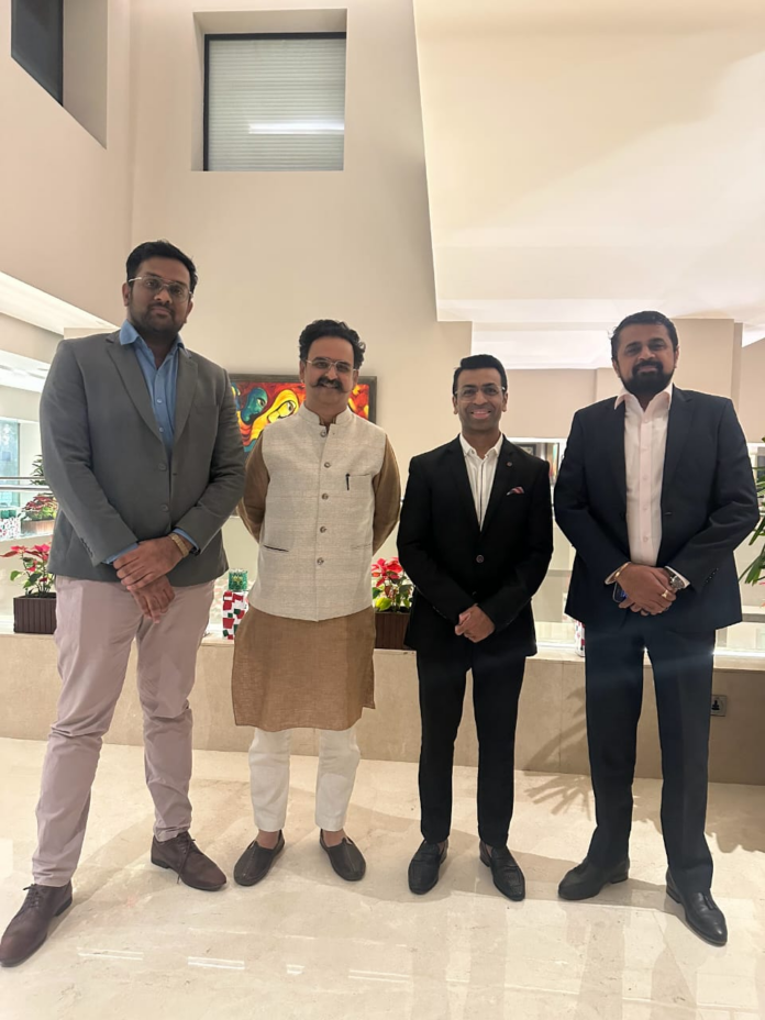 Amol Bansal, Founder of MyGold, Girish Vasudev Kulkarni, Founder of Temple Connect, Harshit Gupta, Head, Digital Consumer Business, MMTC-PAMP and Gagan Bhai, Executive Board Member & SVP, MMTC-PAMP