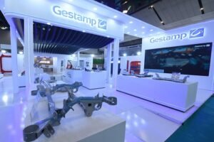 Glimpses of the innovative solutions showcased in the Gestamp booth at the Bharat Mobility Global Expo