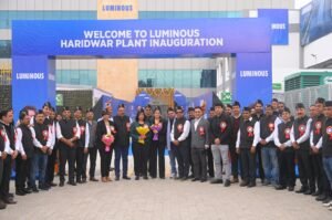 Senior Leadership Team of Luminous Power Technologies at the Inauguration of the Haridwar Battery Plant