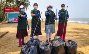 Beach clean-up on World Earth Day