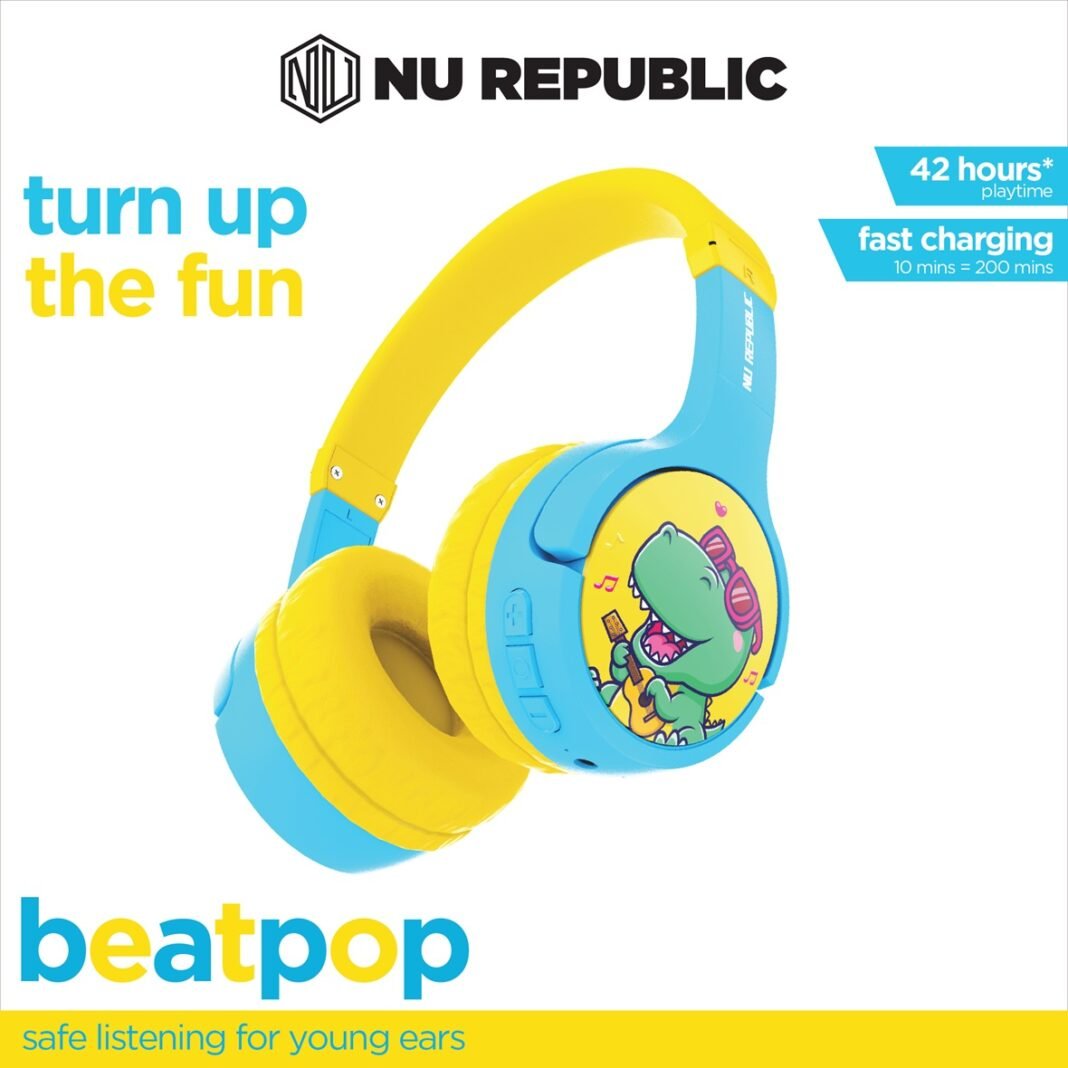 Nu Republic® Introduces Beatpop Kids Wireless Headphones – Safe, Stylish, and Built for Non-Stop Play Nu Republic BeatPop