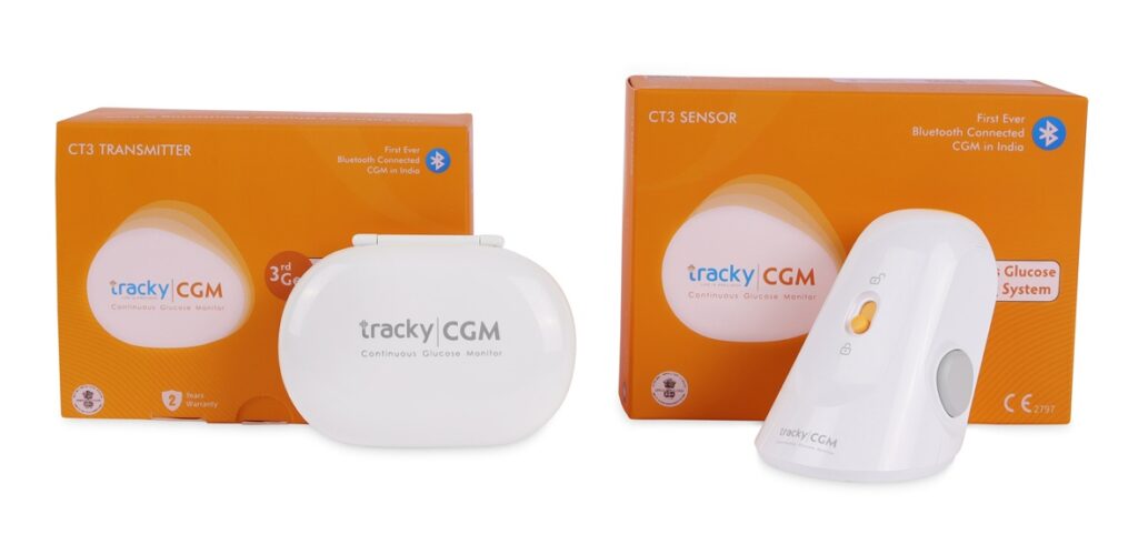 Tracky CGM—India’s first Bluetooth CGM that delivers 480 readings daily, real-time alerts, and doctor-friendly analytics