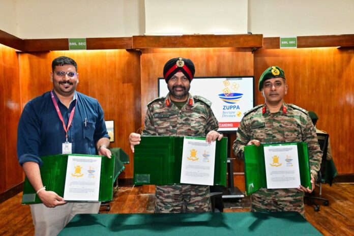 Chennai, India – June 18, 2025 – In response to the Indian Army Chief’s strategic vision of “A drone for every soldier,” announced in November 2024, Dakshin Bharat Area has joined hands with ZUPPA Geo Navigation Technologies Pvt. Ltd.—India’s premier deep-tech drone manufacturer—to establish a state-of-the-art Maintenance, Repair, and Operations (MRO) Lab at the Madras Regimental Centre (MRC). This initiative follows Operation Sindoor, which exposed a critical gap in drone warfare preparedness: the need for soldiers to independently maintain and troubleshoot their UAV systems in high-pressure, real-time environments. “The real challenge isn't flying the drone—it’s mastering the electronics behind it, particularly how electromagnetic fields can impact delicate onboard sensors,” said Sai Pattabiram, Founder & MD, ZUPPA. “Our MRO lab is built to deliver this depth of knowledge through a scalable, hands-on learning ecosystem.” The proposal, shaped by strategic discussions between Lt. Gen. Karanbir Brar, GOC, Dakshin Bharat Area, and ZUPPA, also encompasses DGCA-certified drone pilot training and licensing, to be delivered in collaboration with TNUAV Corporation. With formal approvals secured, a Memorandum of Understanding (MoU) has been signed between MRC and ZUPPA to commence implementation. Key Features: Next-Gen LMS, Skilling for Service & Beyond At the core of the lab lies ZUPPA’s robust Learning Management System (LMS), delivering modular training—ranging from hardware recognition to EMF diagnostics—via remote access. The LMS is engineered for mass scalability, enabling efficient rollouts across Agniveer programs, reskilling of retiring soldiers, and upskilling currently enrolled personnel. “This partnership with the Indian Army validates our indigenous capabilities—not only in deep-tech innovation but also in delivering it at scale,” said Venkatesh Sai, Co-founder & Technical Director at ZUPPA. “We see potential to replicate this model across regimental centres nationwide.” Beyond the Battlefield: MRO Meets Academia ZUPPA is also deploying its Innovation Labs at AICTE-approved institutions and engineering colleges—bridging the gap between defence-grade technology and academic research. Plans are in motion to expand the MRO model to other technical arms of the Indian Army, paving the way for a digitally empowered and technically skilled defence force Chennai, India – June 18, 2025 – In response to the Indian Army Chief’s strategic vision of “A drone for every soldier,” announced in November 2024, Dakshin Bharat Area has joined hands with ZUPPA Geo Navigation Technologies Pvt. Ltd.—India’s premier deep-tech drone manufacturer—to establish a state-of-the-art Maintenance, Repair, and Operations (MRO) Lab at the Madras Regimental Centre (MRC). This initiative follows Operation Sindoor, which exposed a critical gap in drone warfare preparedness: the need for soldiers to independently maintain and troubleshoot their UAV systems in high-pressure, real-time environments. “The real challenge isn't flying the drone—it’s mastering the electronics behind it, particularly how electromagnetic fields can impact delicate onboard sensors,” said Sai Pattabiram, Founder & MD, ZUPPA. “Our MRO lab is built to deliver this depth of knowledge through a scalable, hands-on learning ecosystem.” The proposal, shaped by strategic discussions between Lt. Gen. Karanbir Brar, GOC, Dakshin Bharat Area, and ZUPPA, also encompasses DGCA-certified drone pilot training and licensing, to be delivered in collaboration with TNUAV Corporation. With formal approvals secured, a Memorandum of Understanding (MoU) has been signed between MRC and ZUPPA to commence implementation. Key Features: Next-Gen LMS, Skilling for Service & Beyond At the core of the lab lies ZUPPA’s robust Learning Management System (LMS), delivering modular training—ranging from hardware recognition to EMF diagnostics—via remote access. The LMS is engineered for mass scalability, enabling efficient rollouts across Agniveer programs, reskilling of retiring soldiers, and upskilling currently enrolled personnel. “This partnership with the Indian Army validates our indigenous capabilities—not only in deep-tech innovation but also in delivering it at scale,” said Venkatesh Sai, Co-founder & Technical Director at ZUPPA. “We see potential to replicate this model across regimental centres nationwide.” Beyond the Battlefield: MRO Meets Academia ZUPPA is also deploying its Innovation Labs at AICTE-approved institutions and engineering colleges—bridging the gap between defence-grade technology and academic research. Plans are in motion to expand the MRO model to other technical arms of the Indian Army, paving the way for a digitally empowered and technically skilled defence force