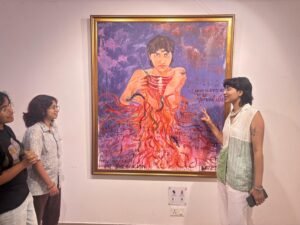 Khushi Khandelwal's first art exhibition 'What's Under My Skin' opens for exhibition at AIFACS