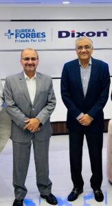 Mr. Pratik Pota, MD & CEO, Eureka Forbes Ltd. with Mr. Atul B. Lall, Vice Chairman and Managing Director, Dixon Technologies (India)
